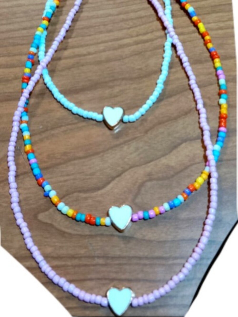 Kid's Heart Necklace Trio